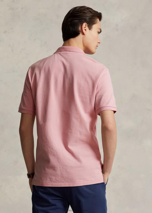 Ralph Lauren mehed slim fit võrgust vabaaja/töötav polosärk PR0V8353 surfside roos