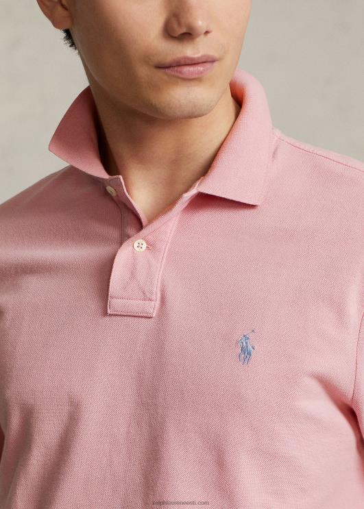 Ralph Lauren mehed slim fit võrgust vabaaja/töötav polosärk PR0V8353 surfside roos