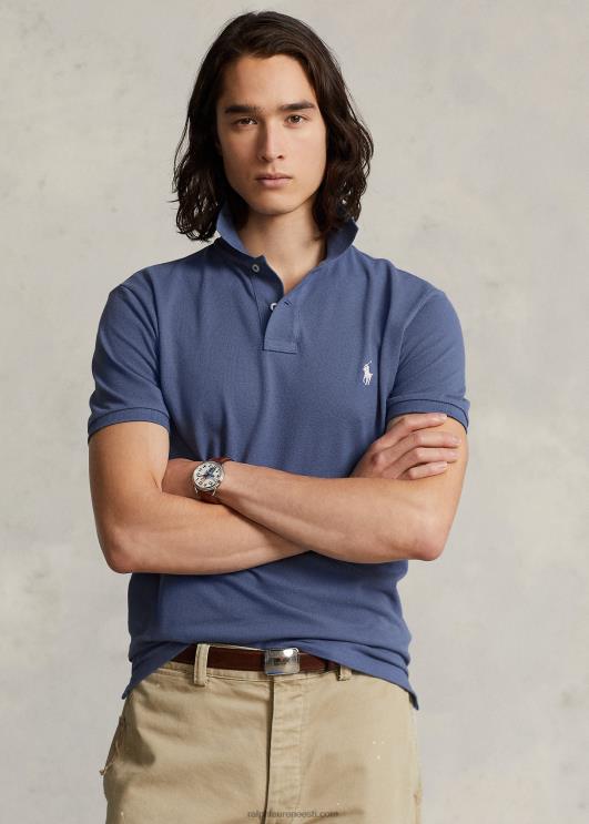 Ralph Lauren mehed slim fit võrgust vabaaja/töötav polosärk PR0V9 vana kuninglik