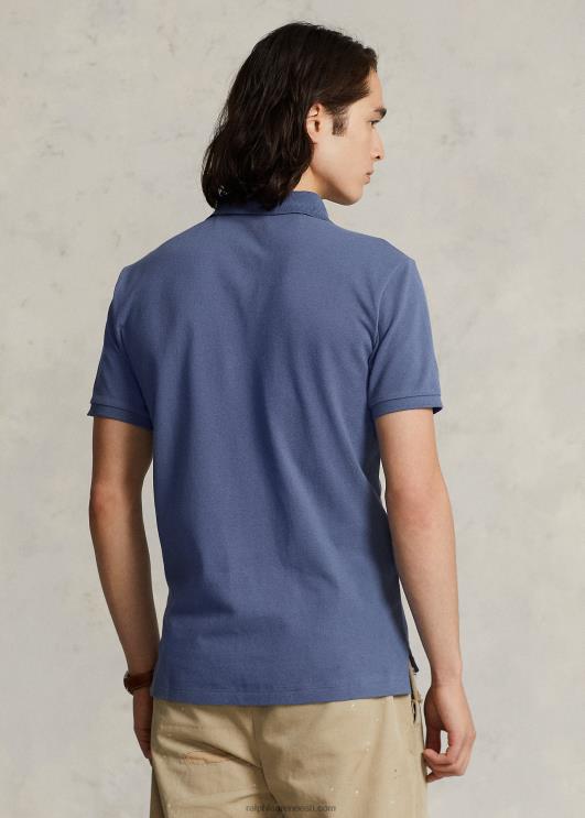 Ralph Lauren mehed slim fit võrgust vabaaja/töötav polosärk PR0V9 vana kuninglik