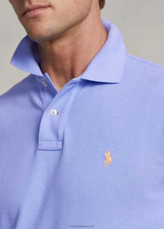 Ralph Lauren mehed slim fit võrkkangast moodne polosärk PR0V11 lafayette sinine