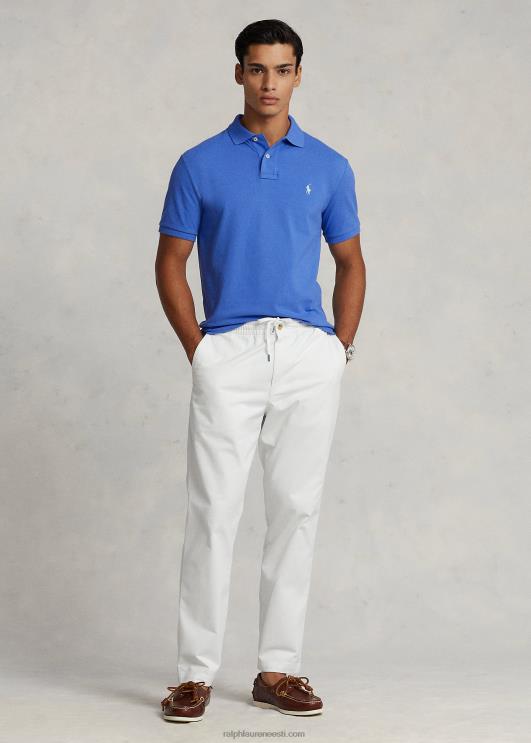 Ralph Lauren mehed slim fit võrkkangast moodne polosärk PR0V14 neiukivi sinine