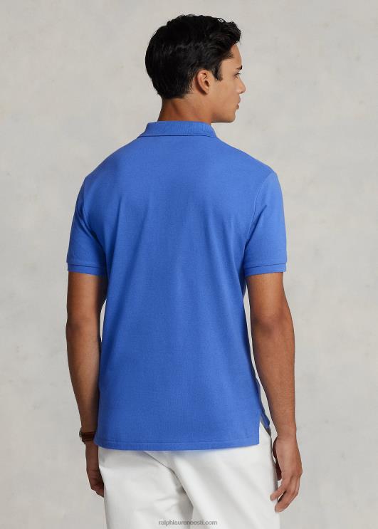 Ralph Lauren mehed slim fit võrkkangast moodne polosärk PR0V14 neiukivi sinine