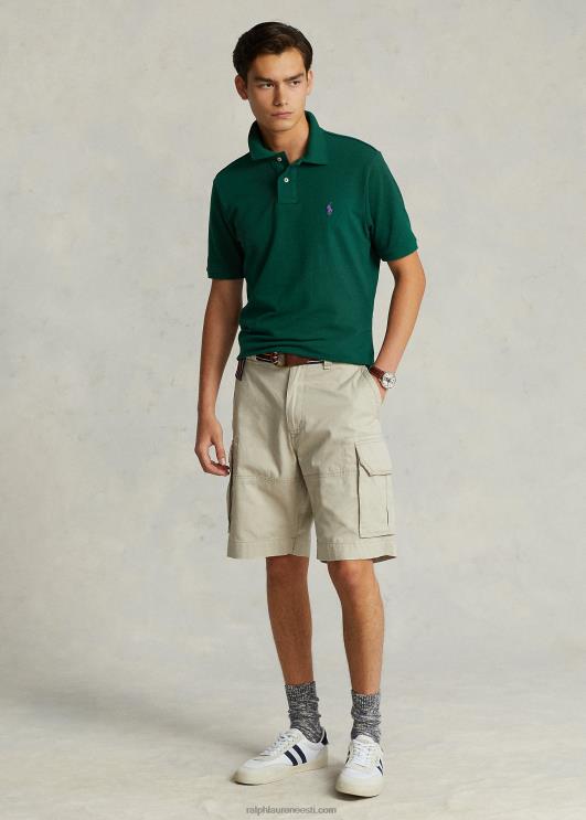 Ralph Lauren mehed slim fit võrkkangast mugav polosärk PR0V25 uus mets/lilla