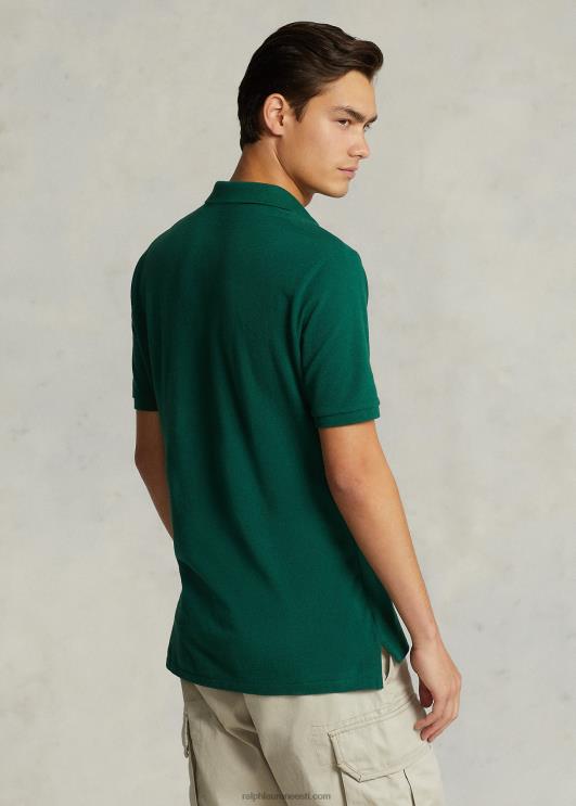 Ralph Lauren mehed slim fit võrkkangast mugav polosärk PR0V25 uus mets/lilla