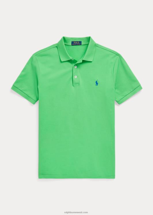 Ralph Lauren mehed slim fit venivast võrgust polosärk PR0V953 tsükkel roheline