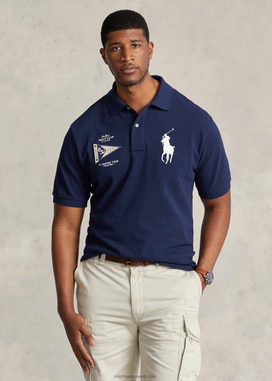 Ralph Lauren mehed suur ponivõrgust polosärk PR0V8680 Newporti merevägi