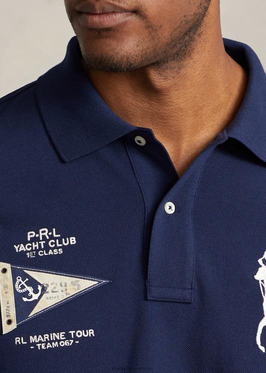 Ralph Lauren mehed suur ponivõrgust polosärk PR0V8680 Newporti merevägi