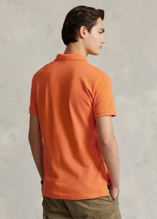 Ralph Lauren mehed suur ponivõrgust polosärk - sobib kõigile PR0V564 kuurordi oranž