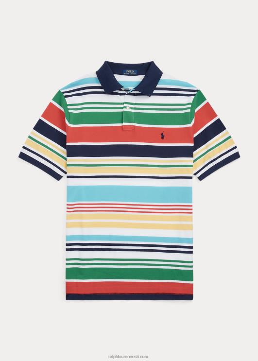 Ralph Lauren mehed triibulise võrguga polosärk PR0V1469 valge multi