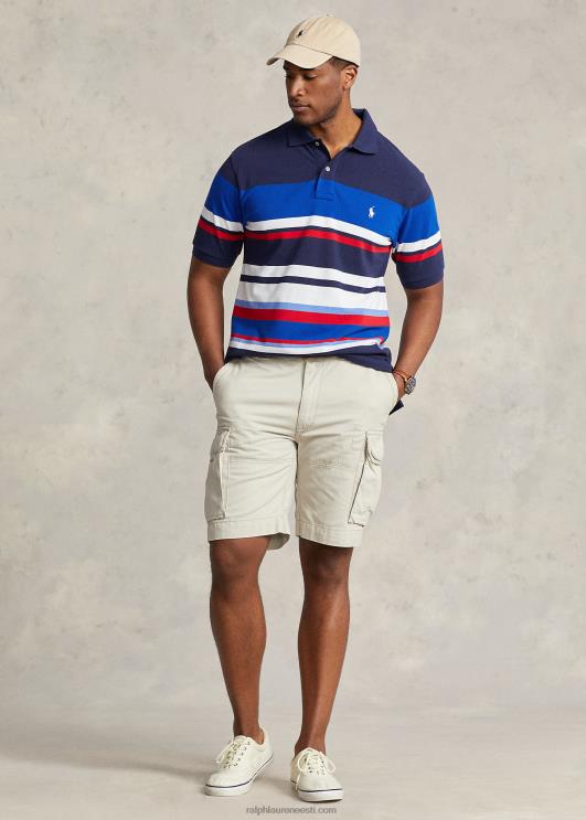 Ralph Lauren mehed triibulise võrguga polosärk PR0V1564 vaikse ookeani kuninglik multi