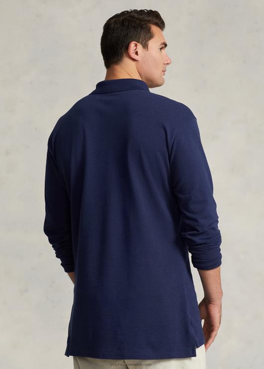 Ralph Lauren mehed võrgust pikkade varrukatega polosärk PR0V1871 Newporti merevägi