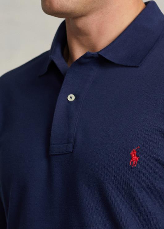 Ralph Lauren mehed võrgust pikkade varrukatega polosärk PR0V1871 Newporti merevägi