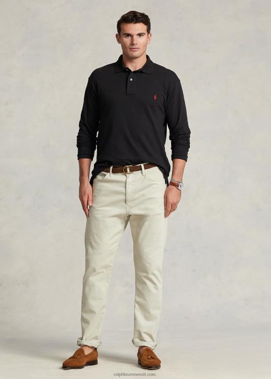 Ralph Lauren mehed võrgust pikkade varrukatega polosärk PR0V1872 must