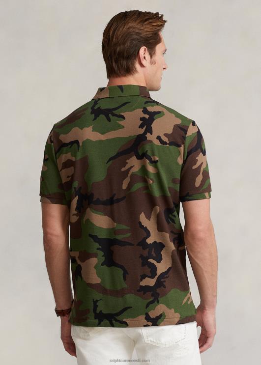 Ralph Lauren mehed võrgust polosärk - sobib kõigile PR0V854 ülejääk camo
