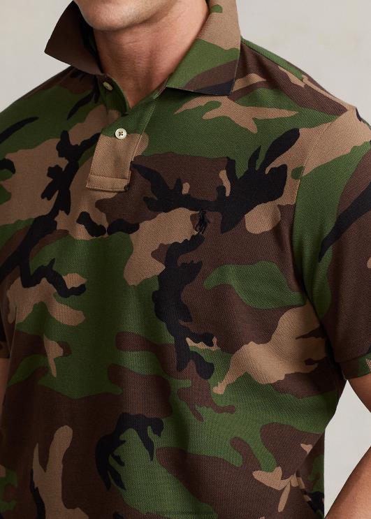 Ralph Lauren mehed võrgust polosärk - sobib kõigile PR0V854 ülejääk camo