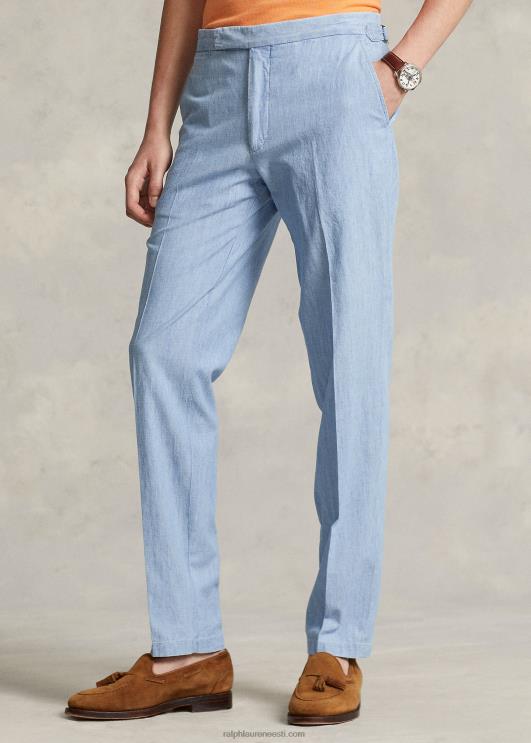 Ralph Lauren mehed chambray ülikonnapüksid PR0V8617 chambray