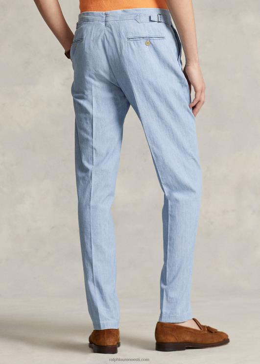 Ralph Lauren mehed chambray ülikonnapüksid PR0V8617 chambray