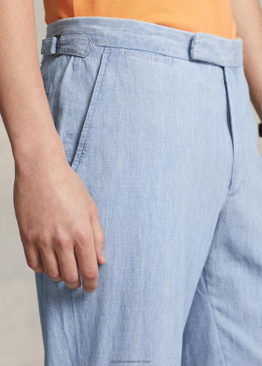 Ralph Lauren mehed chambray ülikonnapüksid PR0V8617 chambray