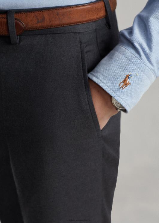 Ralph Lauren mehed õhukesed villased toimsed püksid PR0V735 keskmine hall