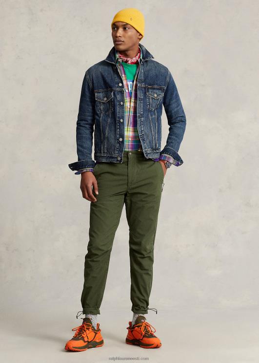 Ralph Lauren mehed klassikaline kitsenev istmega popliinpüks PR0V889 klassikaline üksildane