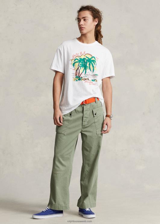 Ralph Lauren mehed lõdvestunud kandepüksid PR0V1121 heleroheline