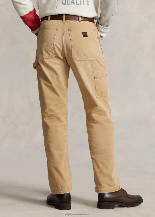 Ralph Lauren mehed lõdvestunud värvi-pritsmetega lõuendipüksid PR0V8510 mees