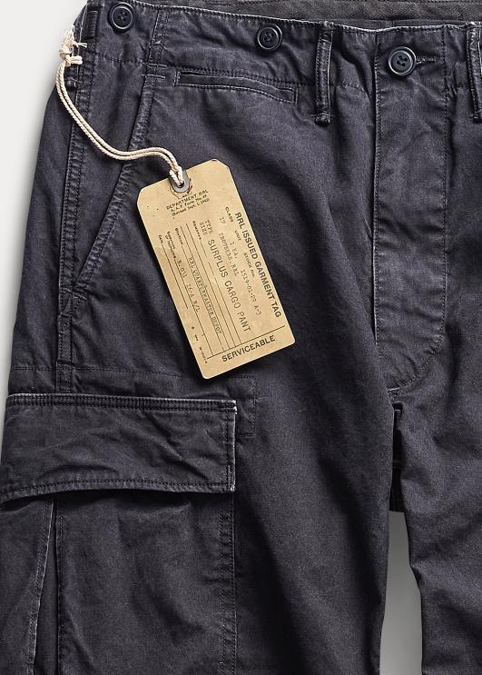 Ralph Lauren mehed ülejääk lõuend lasti püksid PR0V8704 must