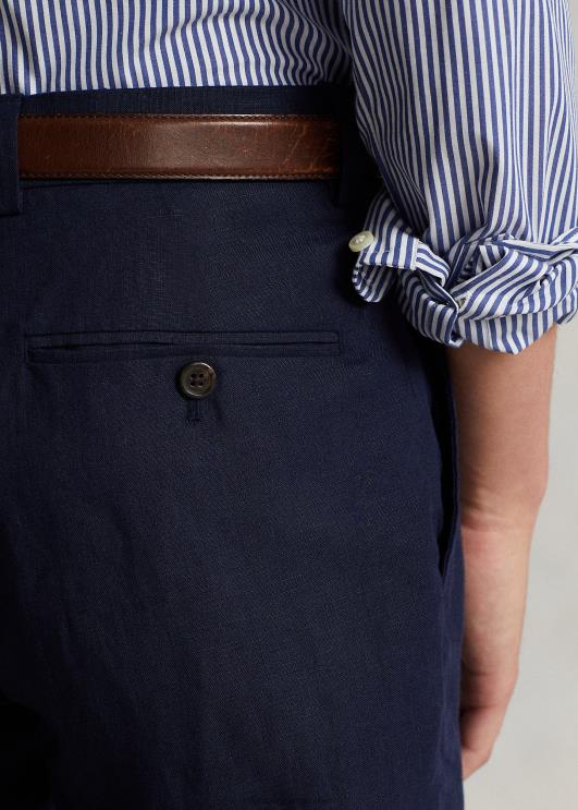 Ralph Lauren mehed linane ülikonnapüksid PR0V1075 merevägi