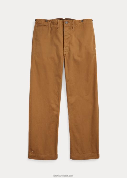 Ralph Lauren mehed lukk-selja väli chino püksid PR0V1751 khaki loputus