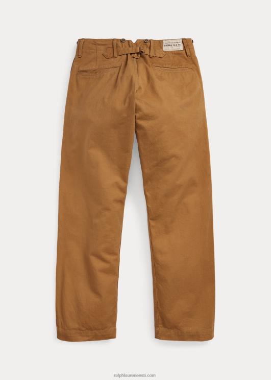 Ralph Lauren mehed lukk-selja väli chino püksid PR0V1751 khaki loputus