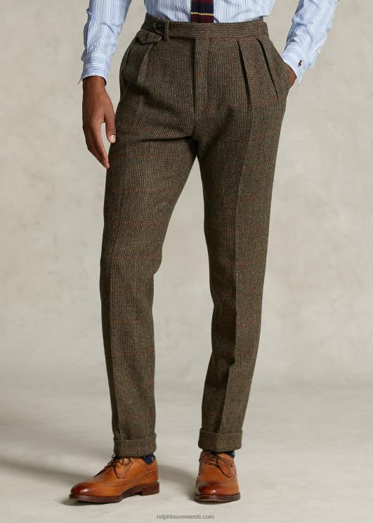 Ralph Lauren mehed morehouse kollektsiooni ülikonnapüksid PR0V1287 pruun