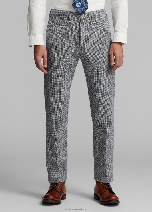 Ralph Lauren mehed ohvitser seersicker püks PR0V1697 sinine/kreem