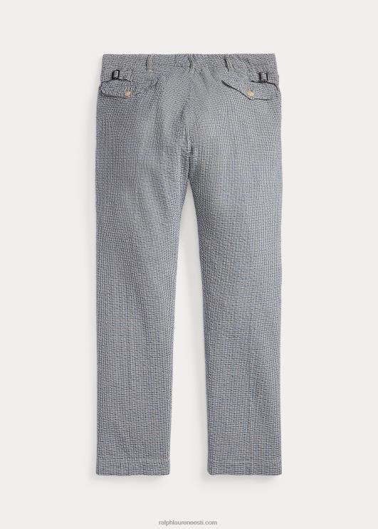 Ralph Lauren mehed ohvitser seersicker püks PR0V1697 sinine/kreem