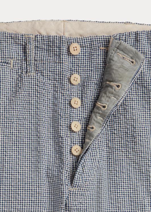 Ralph Lauren mehed ohvitser seersicker püks PR0V1697 sinine/kreem