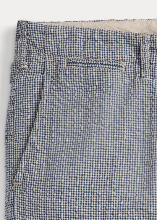 Ralph Lauren mehed ohvitser seersicker püks PR0V1697 sinine/kreem