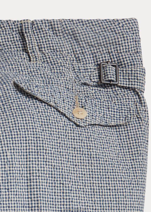 Ralph Lauren mehed ohvitser seersicker püks PR0V1697 sinine/kreem