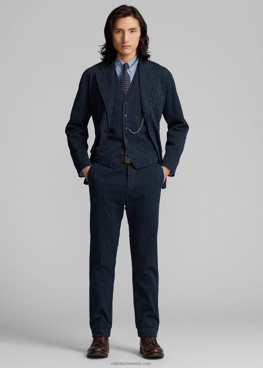 Ralph Lauren mehed ohvitser triibuline kalasabapüks PR0V1698 indigo pinstripe