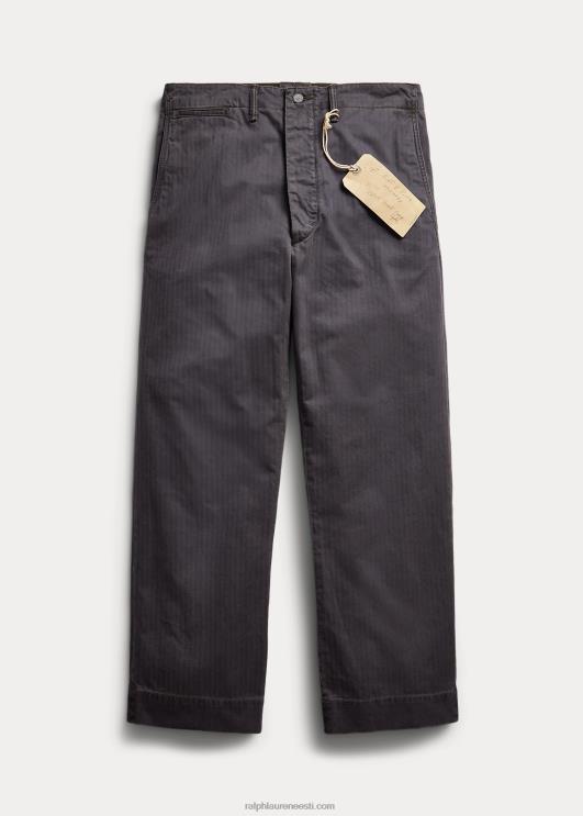 Ralph Lauren mehed põld kalasaba toimse püks PR0V1754 pestud mustaks