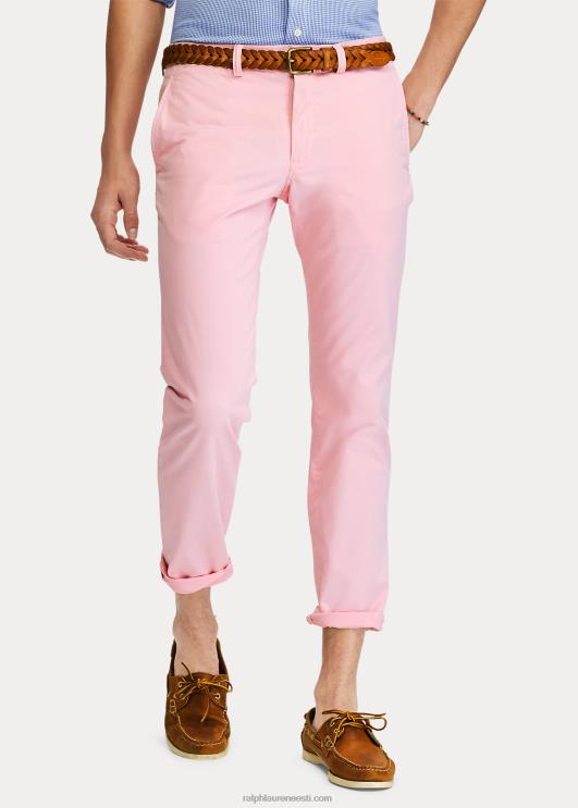 Ralph Lauren mehed pestud veniv chino püksid kõik sobivad PR0V8389 karmeli roosa