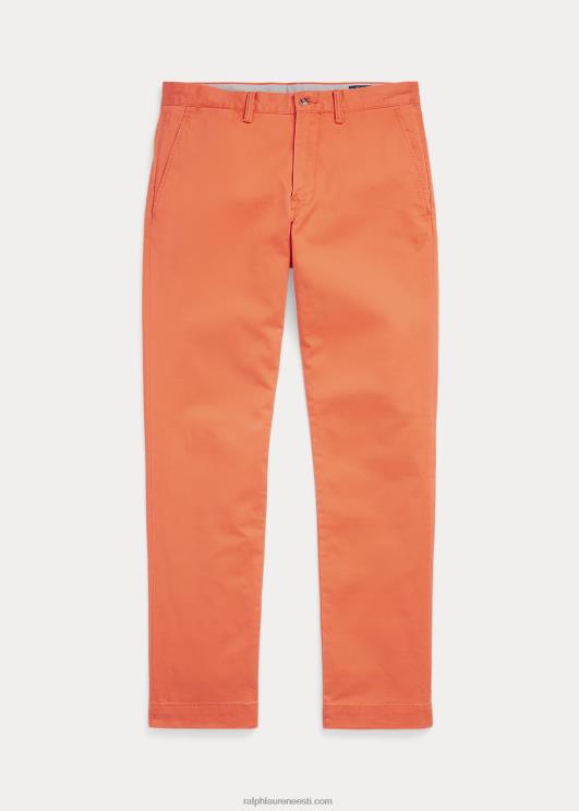 Ralph Lauren mehed pestud veniv chino püksid kõik sobivad PR0V8391 optiline oranž