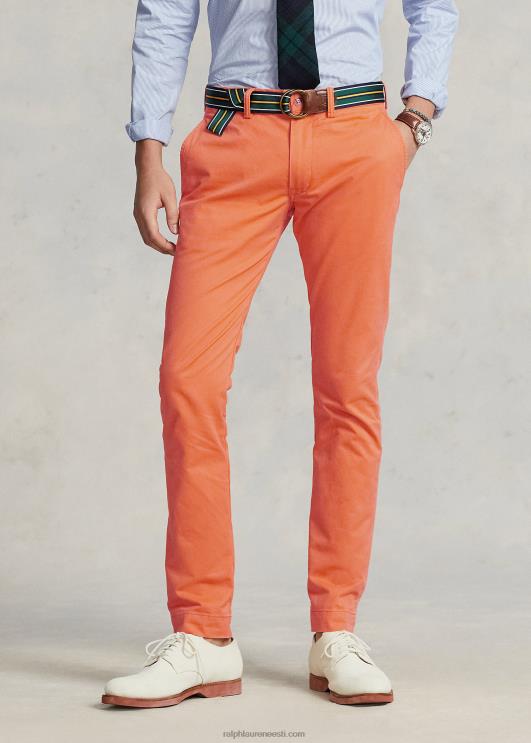 Ralph Lauren mehed pestud veniv chino püksid kõik sobivad PR0V8391 optiline oranž