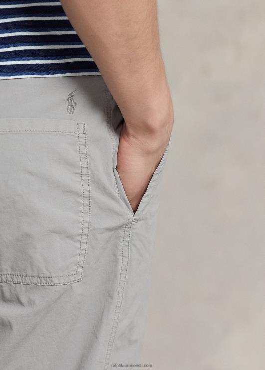 Ralph Lauren mehed pingevaba istmega veniv popliinpüks PR0V792 hall udu