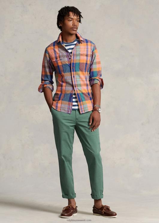 Ralph Lauren mehed polo prepster classic fit chino püksid PR0V579 pestud mets