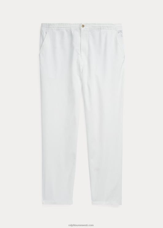 Ralph Lauren mehed polo prepster stretch klassikalises vormis püksid PR0V1907 tekipesu valge