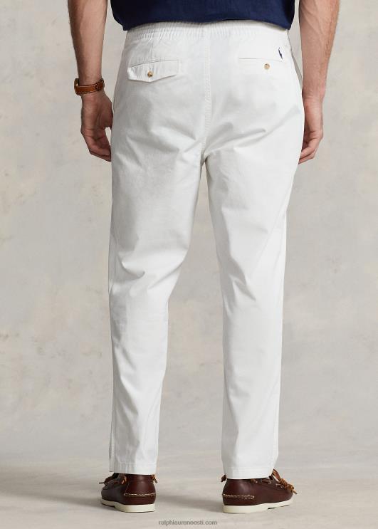 Ralph Lauren mehed polo prepster stretch klassikalises vormis püksid PR0V1907 tekipesu valge