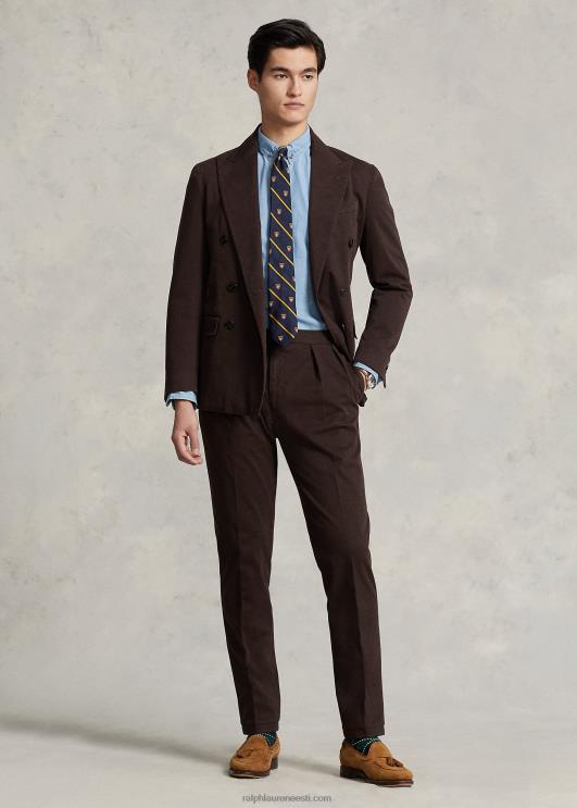 Ralph Lauren mehed rõivavärviga stretš chino püksid PR0V822 tumepruun