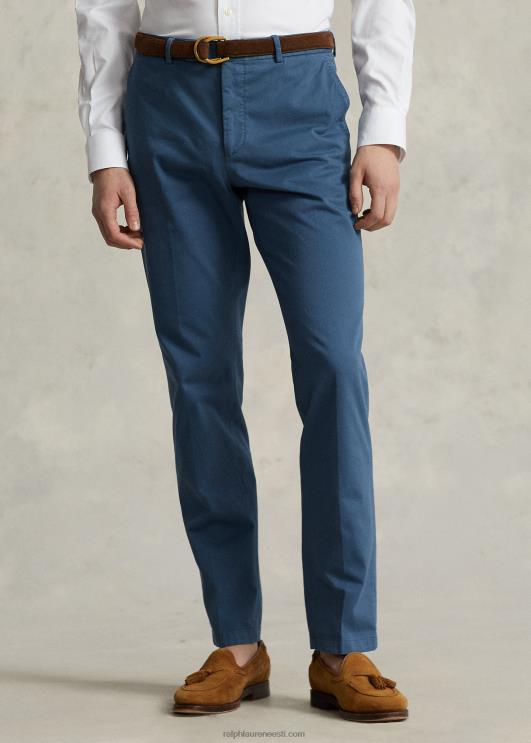 Ralph Lauren mehed rõivavärviga veniv chino ülikonna püksid PR0V1102 klann sinine