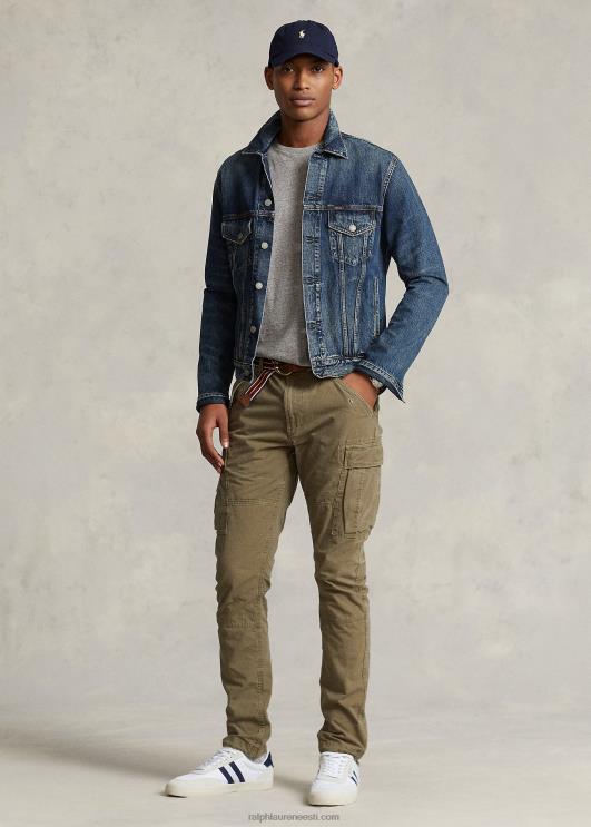 Ralph Lauren mehed slim fit canvas cargo püksid PR0V503 õues oliiv