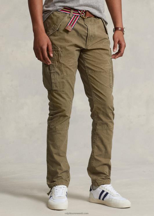 Ralph Lauren mehed slim fit canvas cargo püksid PR0V503 õues oliiv